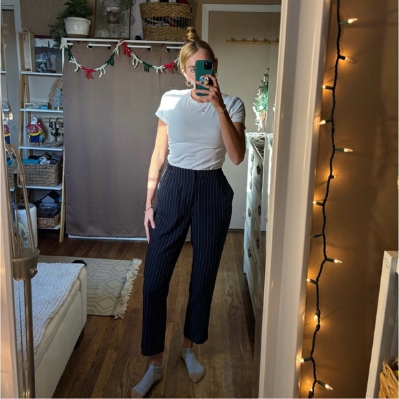 Target a new say stretch pin striped high waisted trousers - Picture 12 of 15